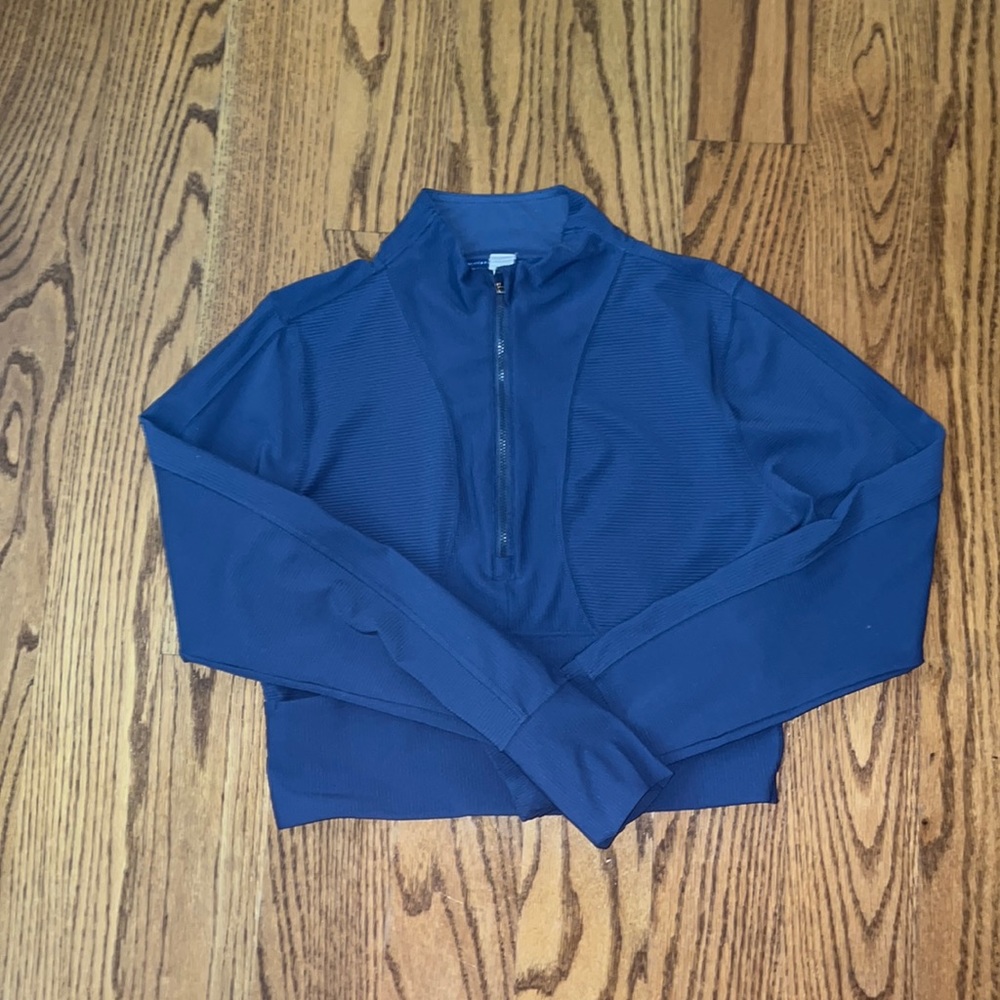 Gym cropped half zip